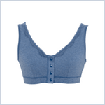 画像をギャラリービューアに読み込む, 《パッド4枚付》術後のパッドに困らない 前開きブラジャー