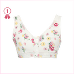 画像をギャラリービューアに読み込む, 《パッド4枚付》術後のパッドに困らない 前開きブラジャー