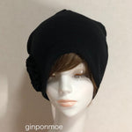 Load image into Gallery viewer, Milling knit hat with corsage