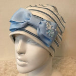 Load image into Gallery viewer, One side flower and ribbon care hat
