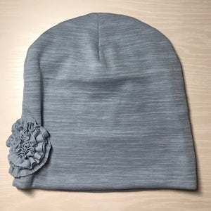 Milling knit hat with corsage
