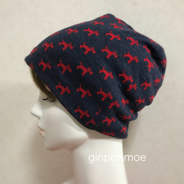 [In-store inventory] Terrier jacquard knit hat