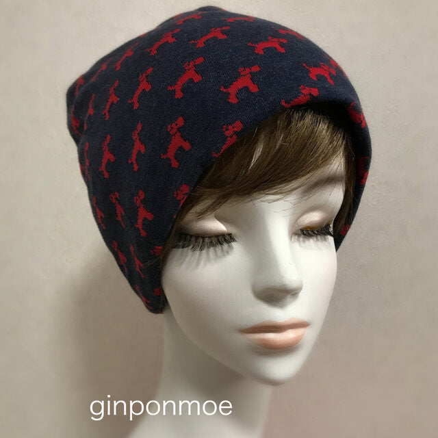 [In-store inventory] Terrier jacquard knit hat
